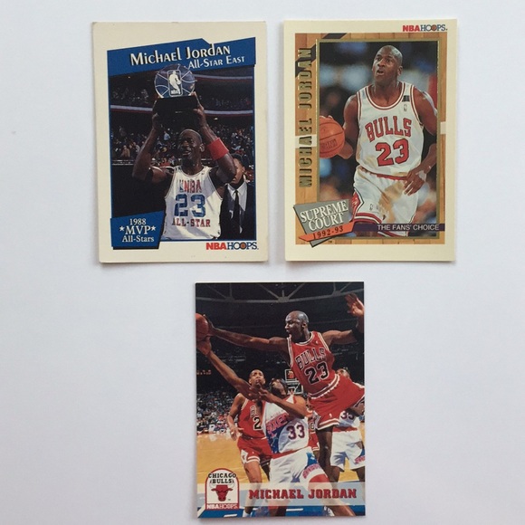 Other | Michael Jordan Nba Hoops Lot Of 3 Cards | Poshmark